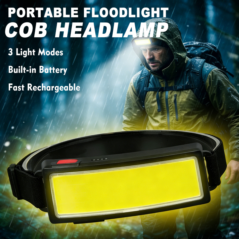 Outdoor Lighting Permanent - Powerful COB LED Headlamp 4 Lighting
