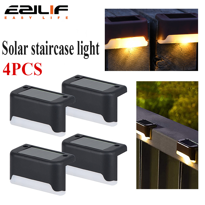 Outdoor Lighting Driveway - 4PCS Solar Deck Light Outdoor IP65