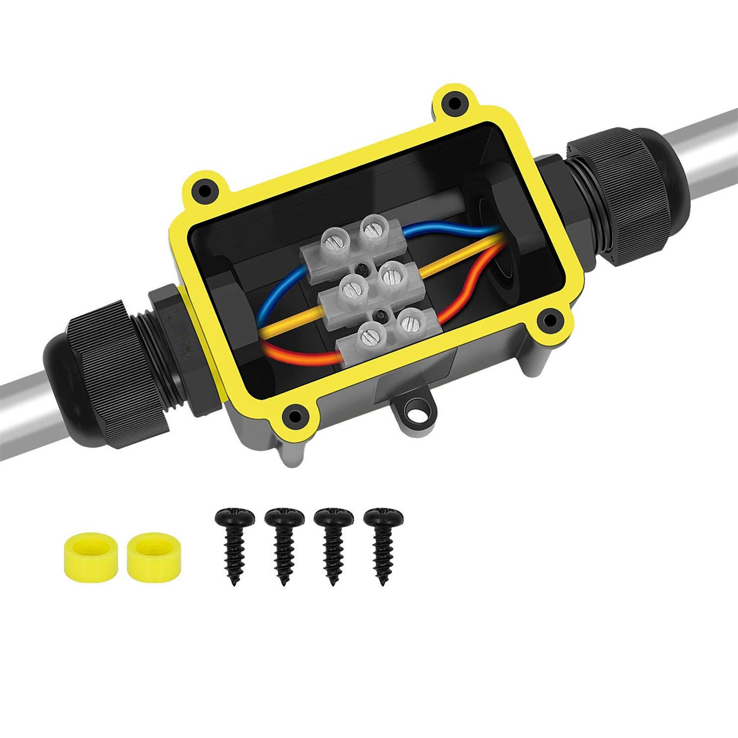Outdoor Lighting Wire Connectors - 2 Way Outdoor Waterproof IP66 Electrical