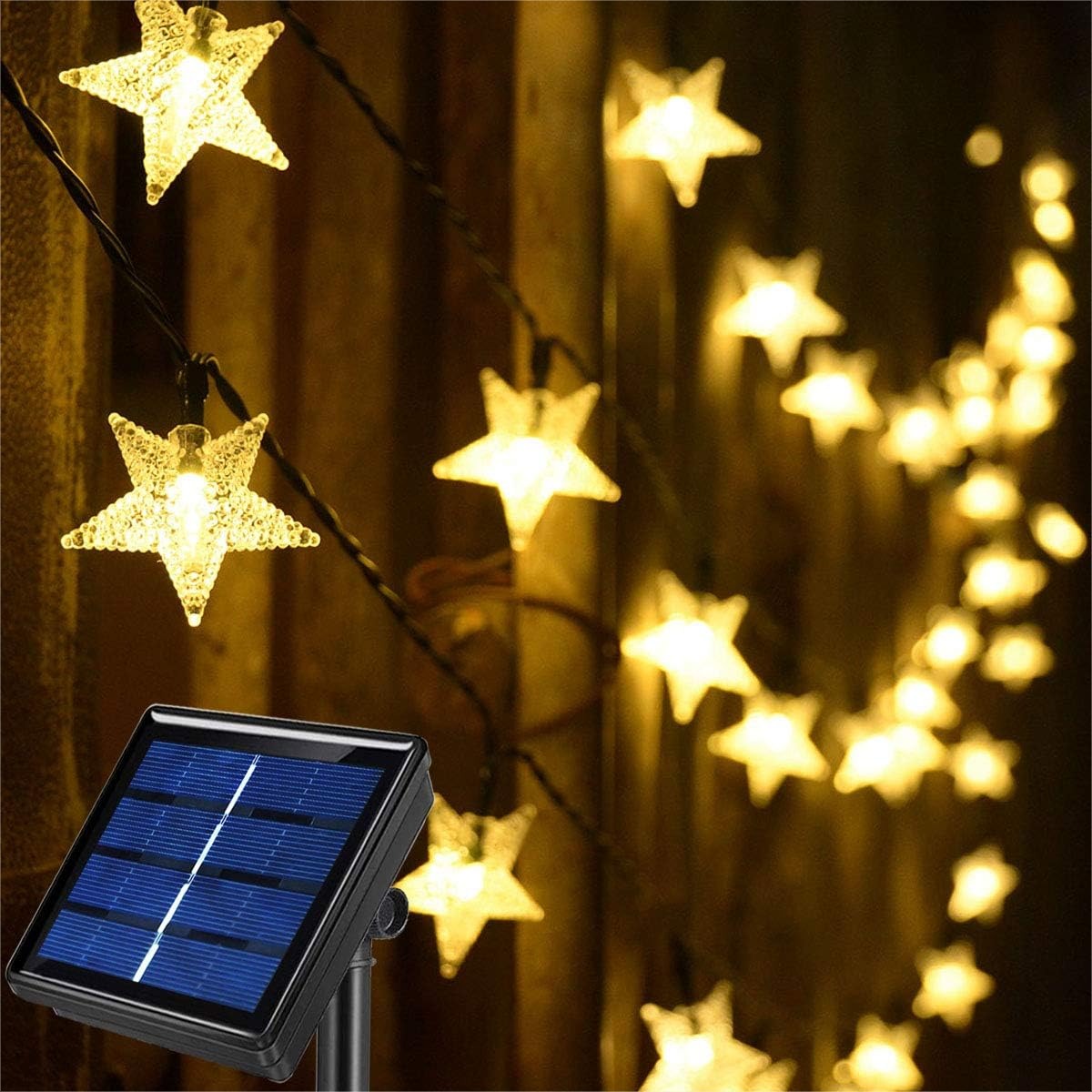 Outdoor Lighting For Garden - 50ft 120 LED Solar Star Fairy
