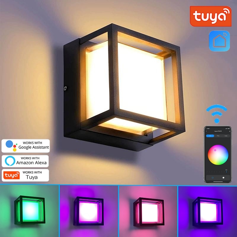 Outdoor Lighting Under Roof - Outdoor Tuya Wifi LED Smart Wall