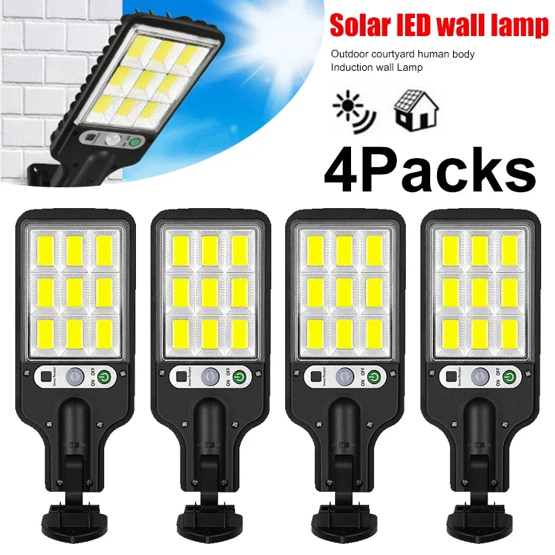 Outdoor Lighting And Landscape - Powerful LED Solar Outdoor Courtyard Wall