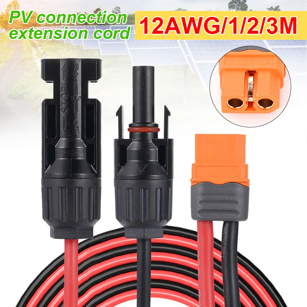 Outdoor Lighting Extension Cable - Solar Charge Cable XT60I- F Adapter