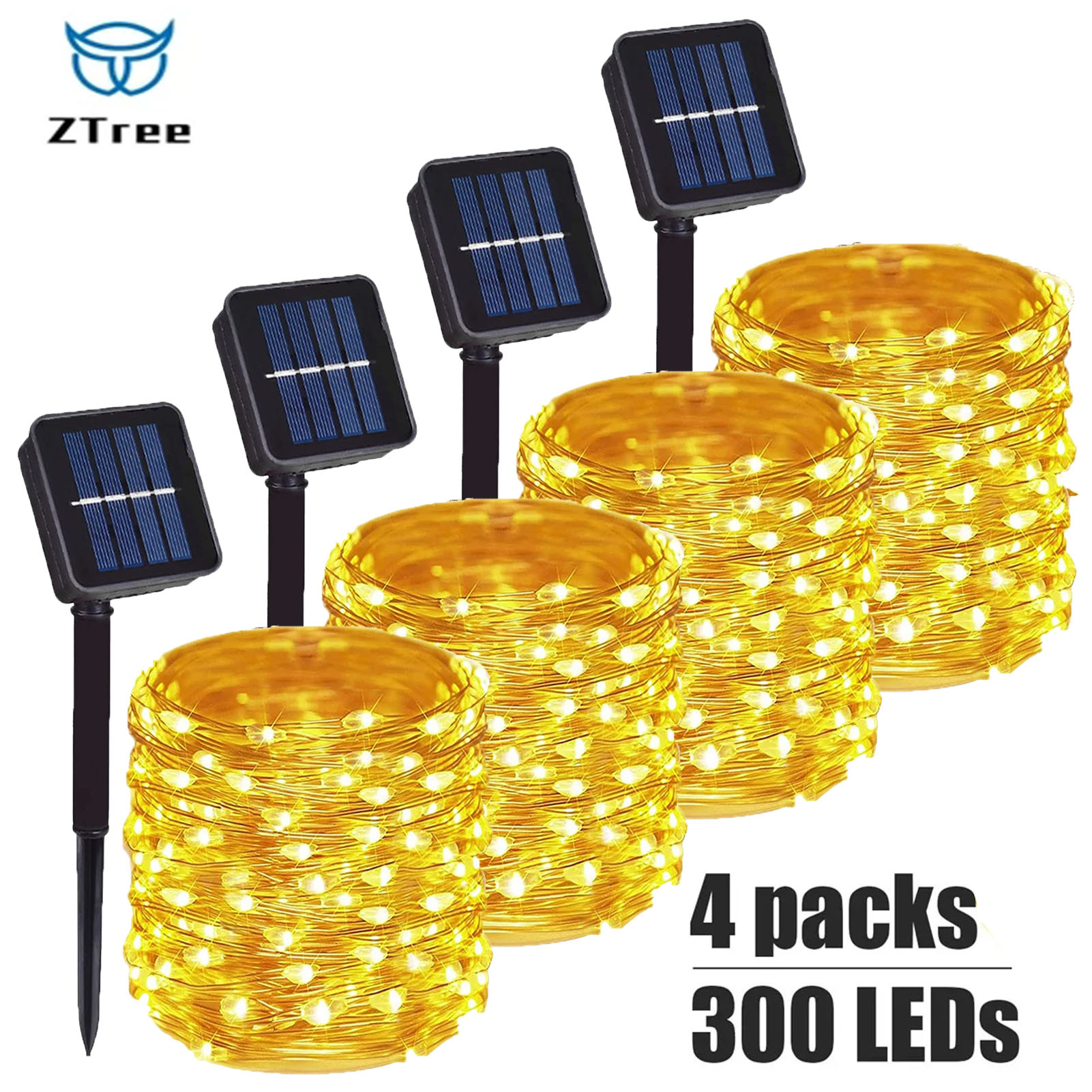 Outdoor Lighting Driveway - 1~4Pcs Solar String Lights Outdoor Waterproof
