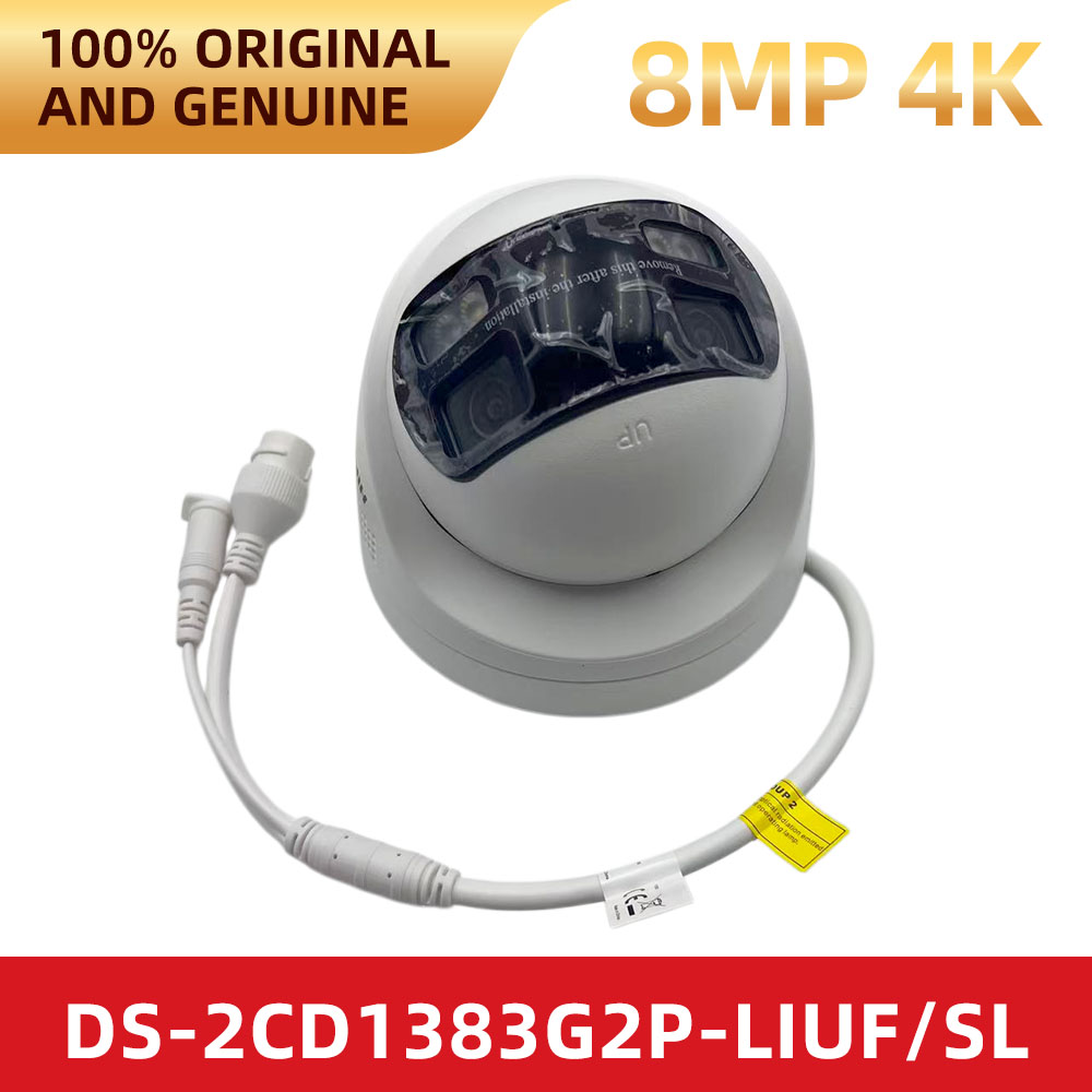 Outdoor Lighting Under Roof - Hikvision DS-2CD1383G2P-LIUF/SL 8MP 4K Dual Lens