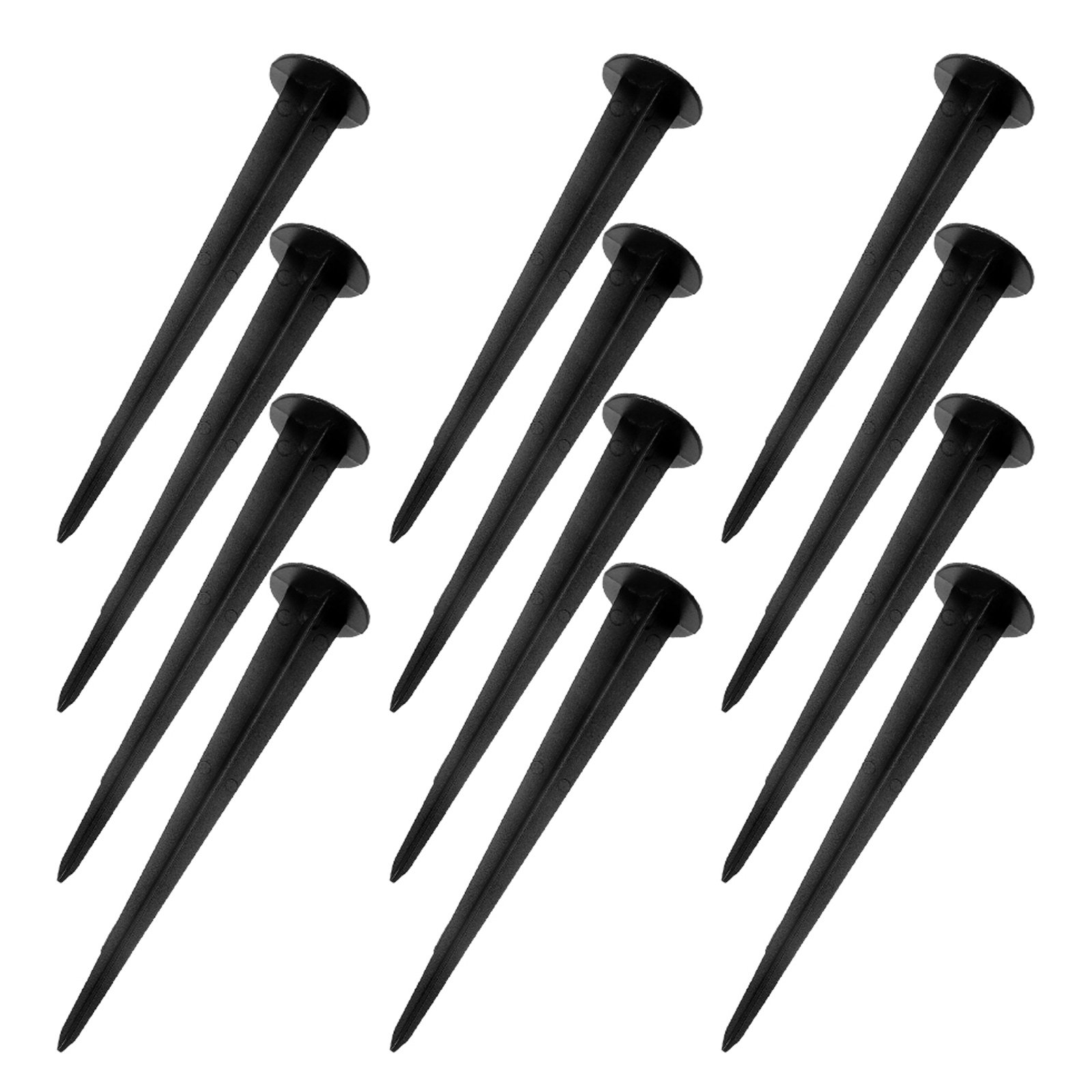 Outdoor Lighting Ground Fixtures - 12Pcs Outdoor Solar Yard Stakes Aluminum