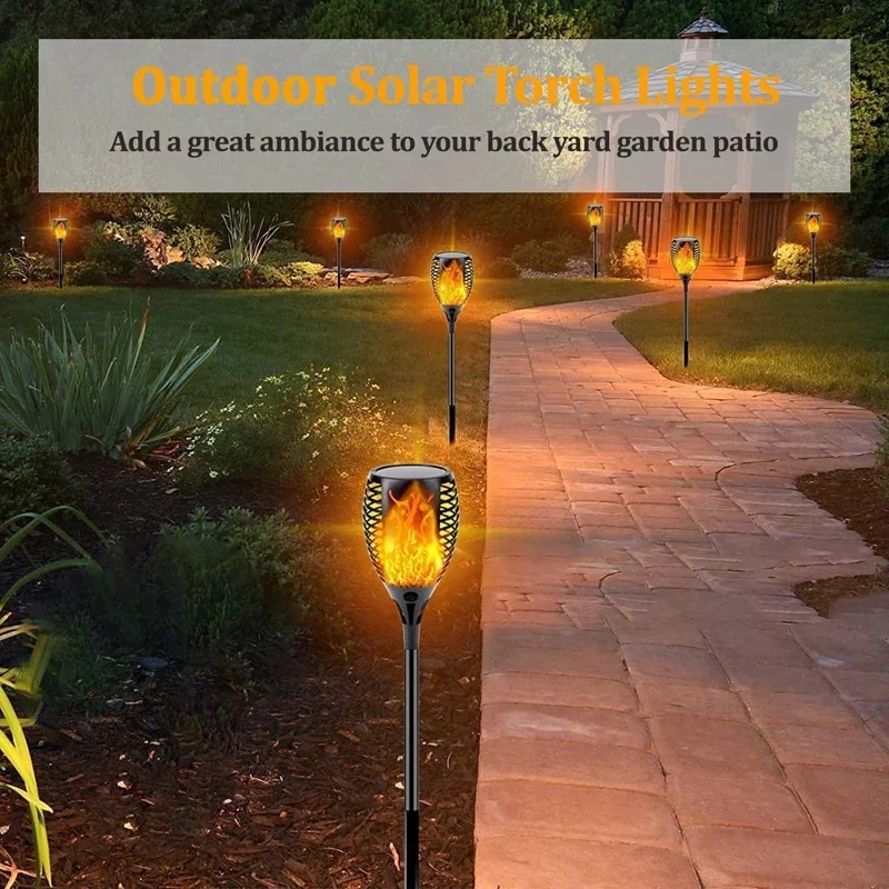 96 LED Outdoor Solar Torch Lig - Outdoor Lighting Low Voltage avaliação e preço