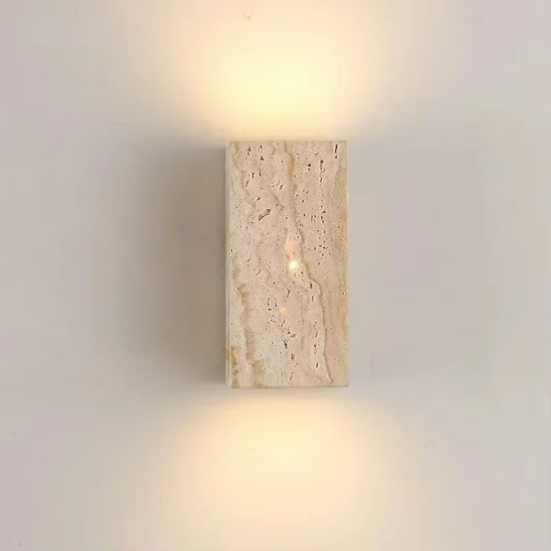 Yellow Travertine Stone Wall M - Outdoor Lighting Restaurant avaliação e preço