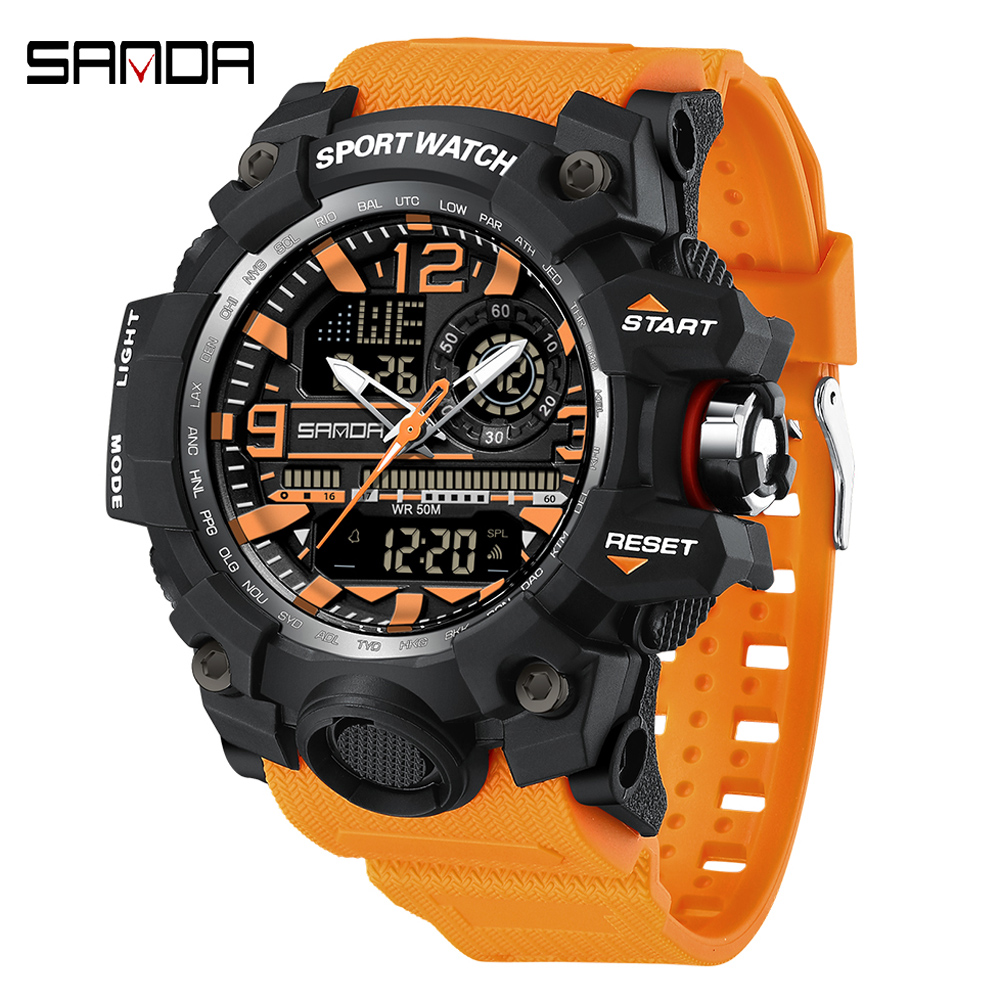 SANDA 3133 Outdoor Men's Watch - Outdoor Lighting Zones avaliação e preço