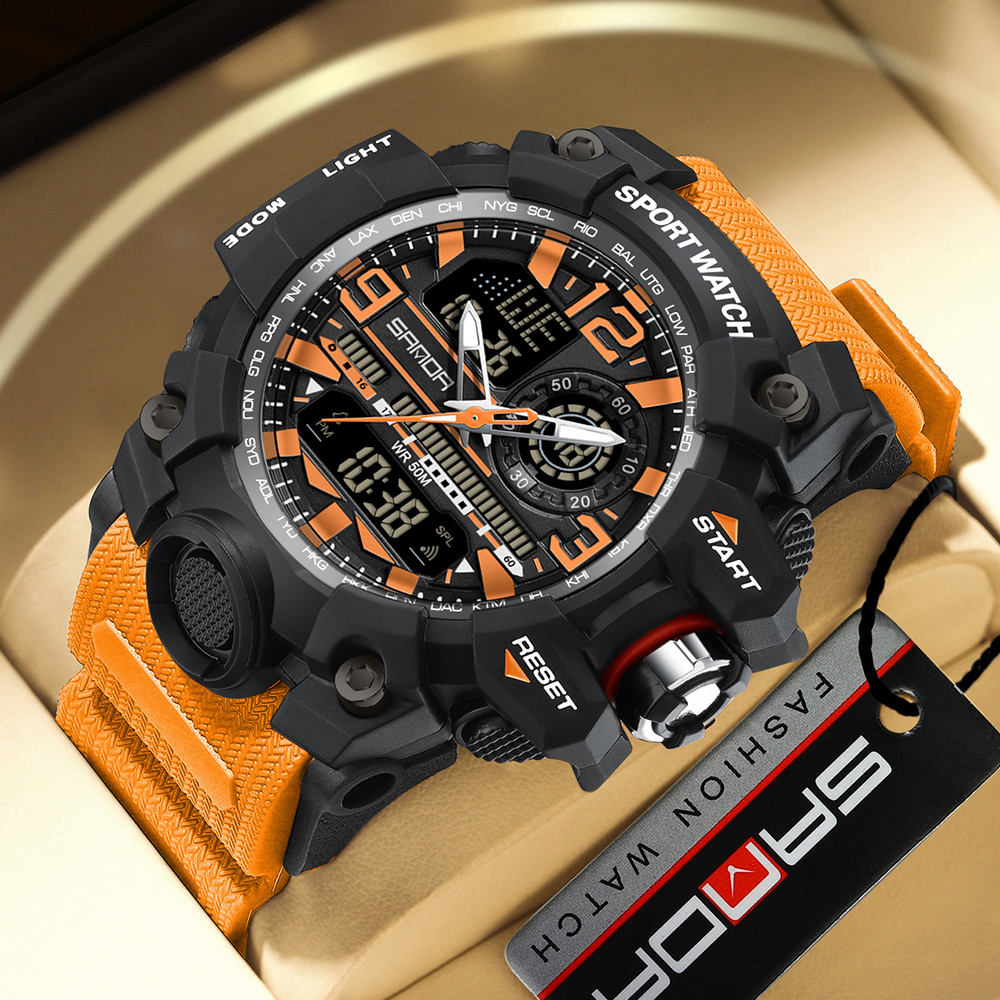 SANDA 3133 Outdoor Men's Watch - Outdoor Lighting Zones avaliação e preço