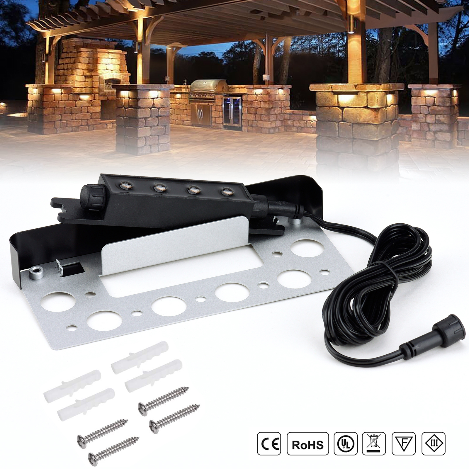 7 Inch LED Hardscape Lights,Re - Outdoor Lighting Low Voltage avaliação e preço