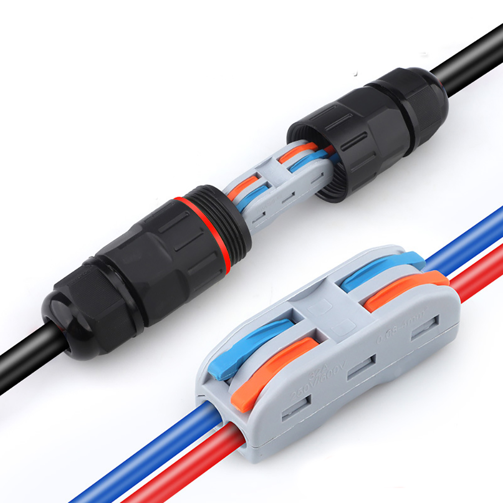 1Pc 2 Pin 3 Pin Wire Connector - Outdoor Lighting Wire Connectors avaliação e preço