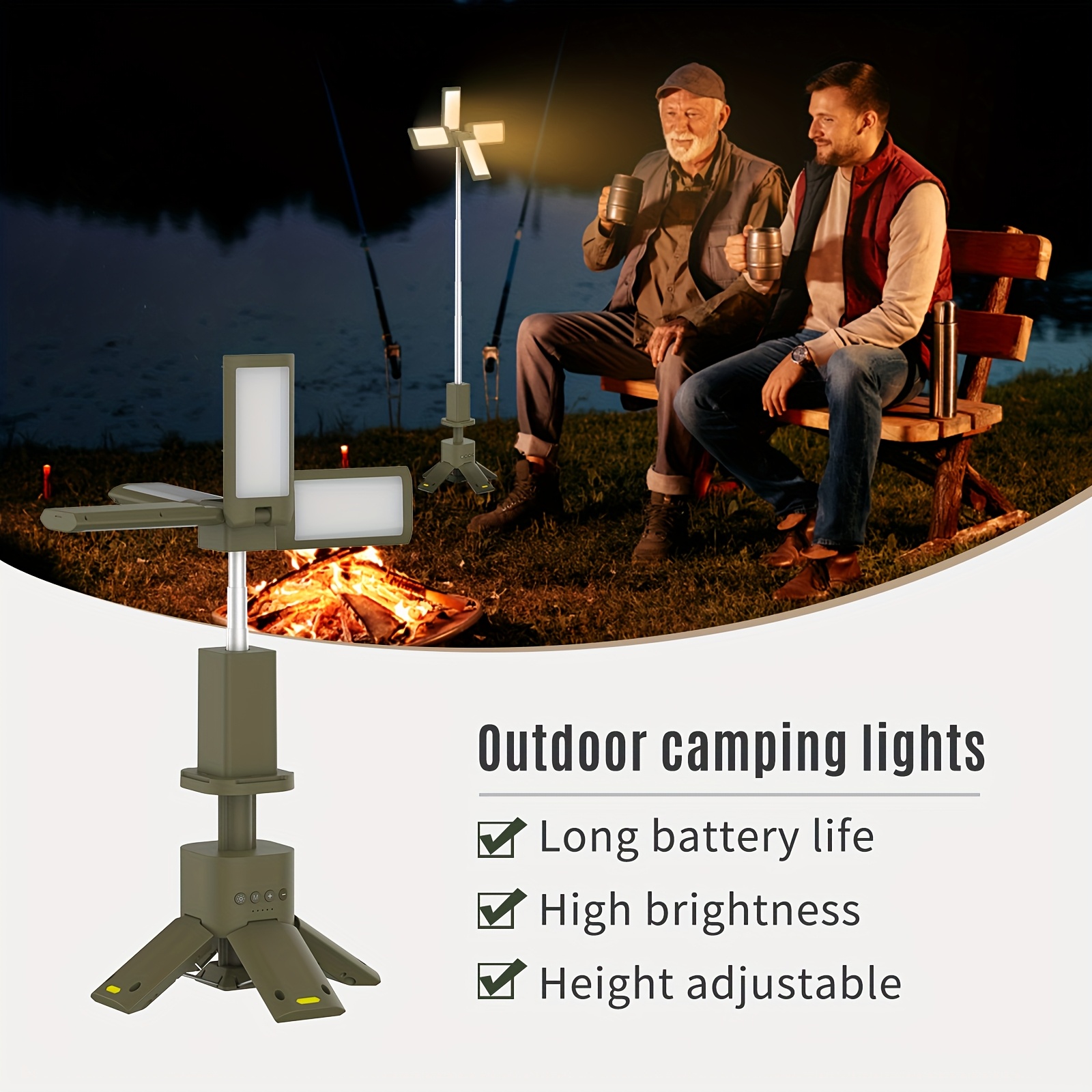 Camping Lantern, 14000mAh Rech - Outdoor Lighting Wire avaliação e preço