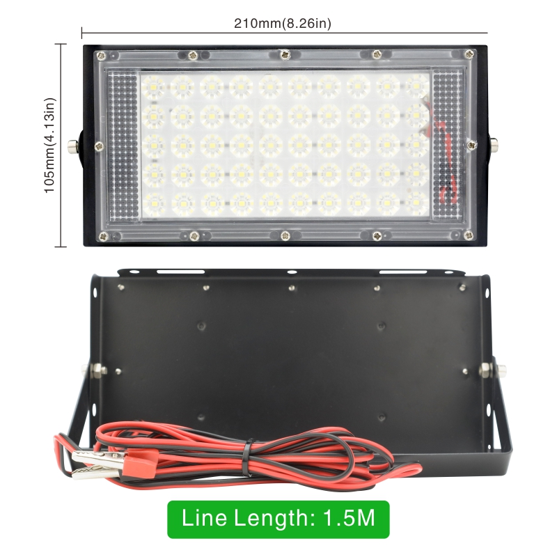 DC 12V-85V 50W Led Flood Light - Outdoor Lighting Volt avaliação e preço