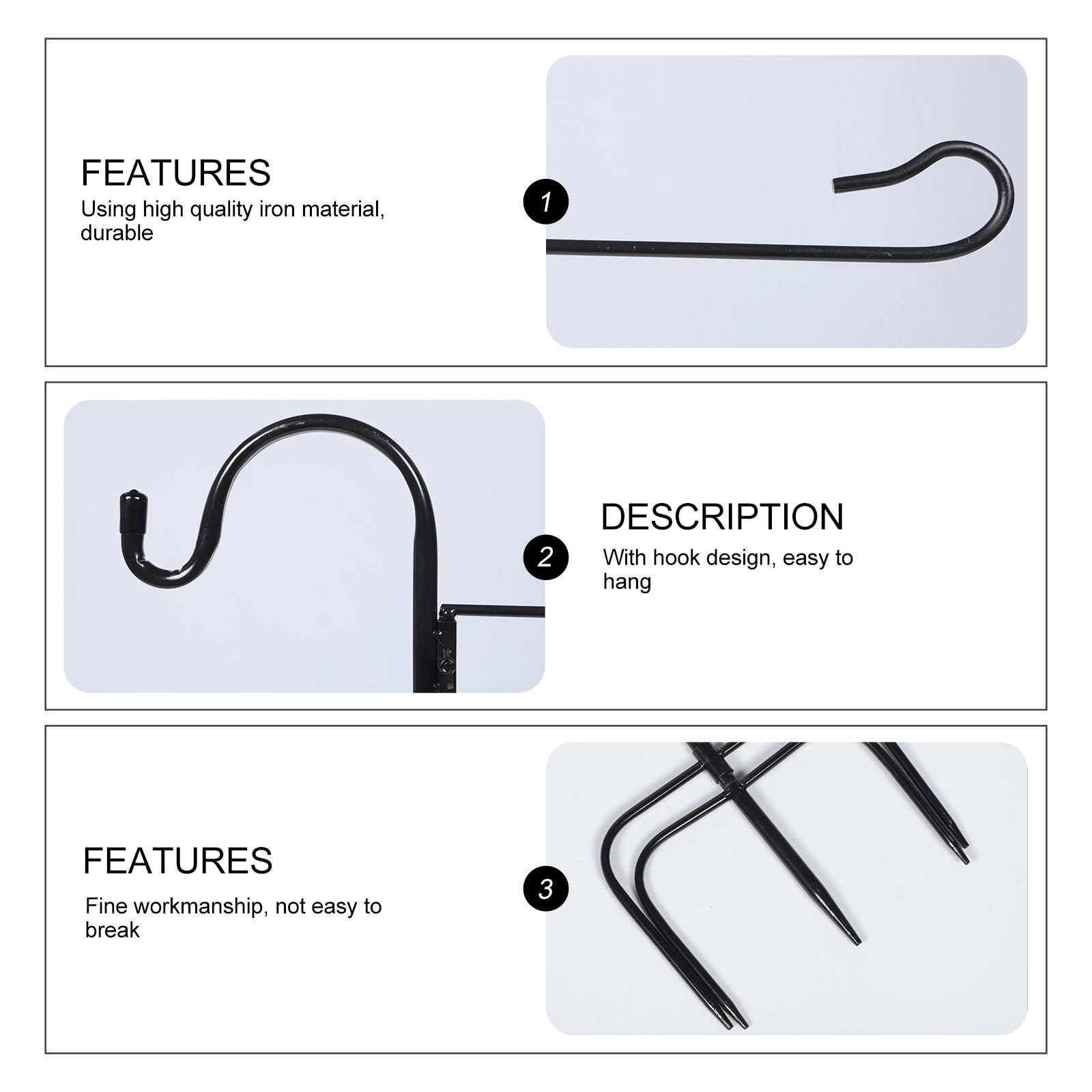 Premium Iron Shepherd Hook Upr - Outdoor Lighting Ground Fixtures avaliação e preço