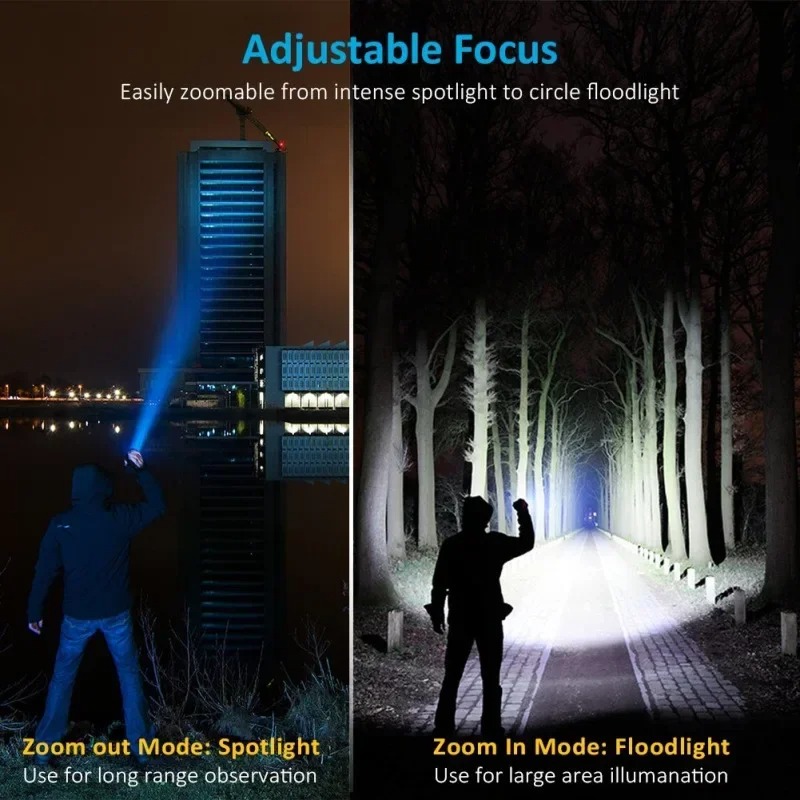 T6 LED Rechargeable Flashlight - Lighting Fixture Outdoor avaliação e preço