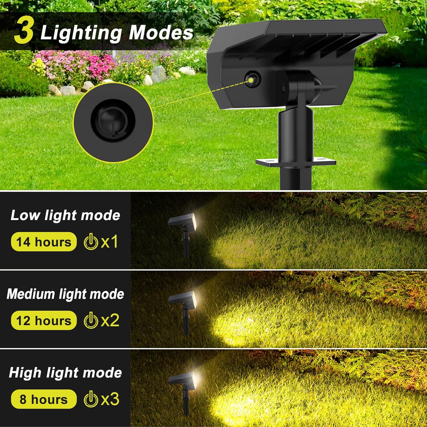 Solar Spot Lights Outdoor 8 Pa - Outdoor Lighting Driveway avaliação e preço