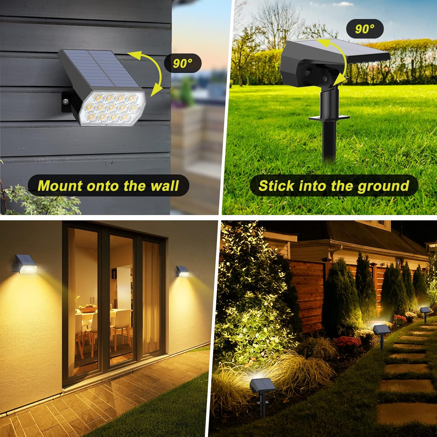 Solar Spot Lights Outdoor 8 Pa - Outdoor Lighting Driveway avaliação e preço