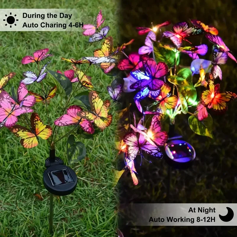 Solar LED Butterfly Garden Lig - Outdoor Lighting Permanent avaliação e preço