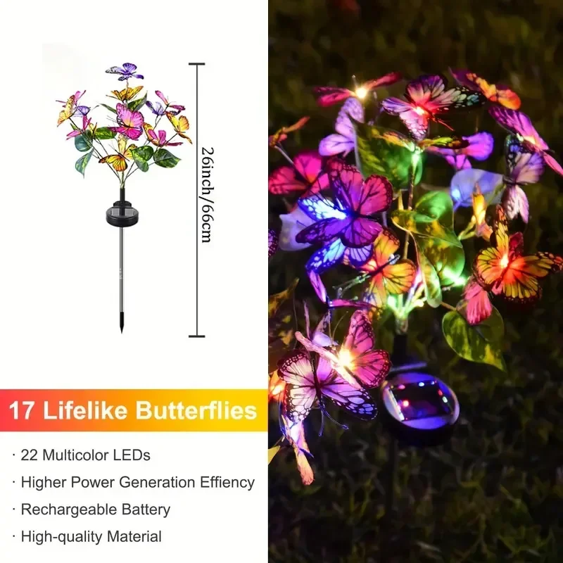 Solar LED Butterfly Garden Lig - Outdoor Lighting Permanent avaliação e preço