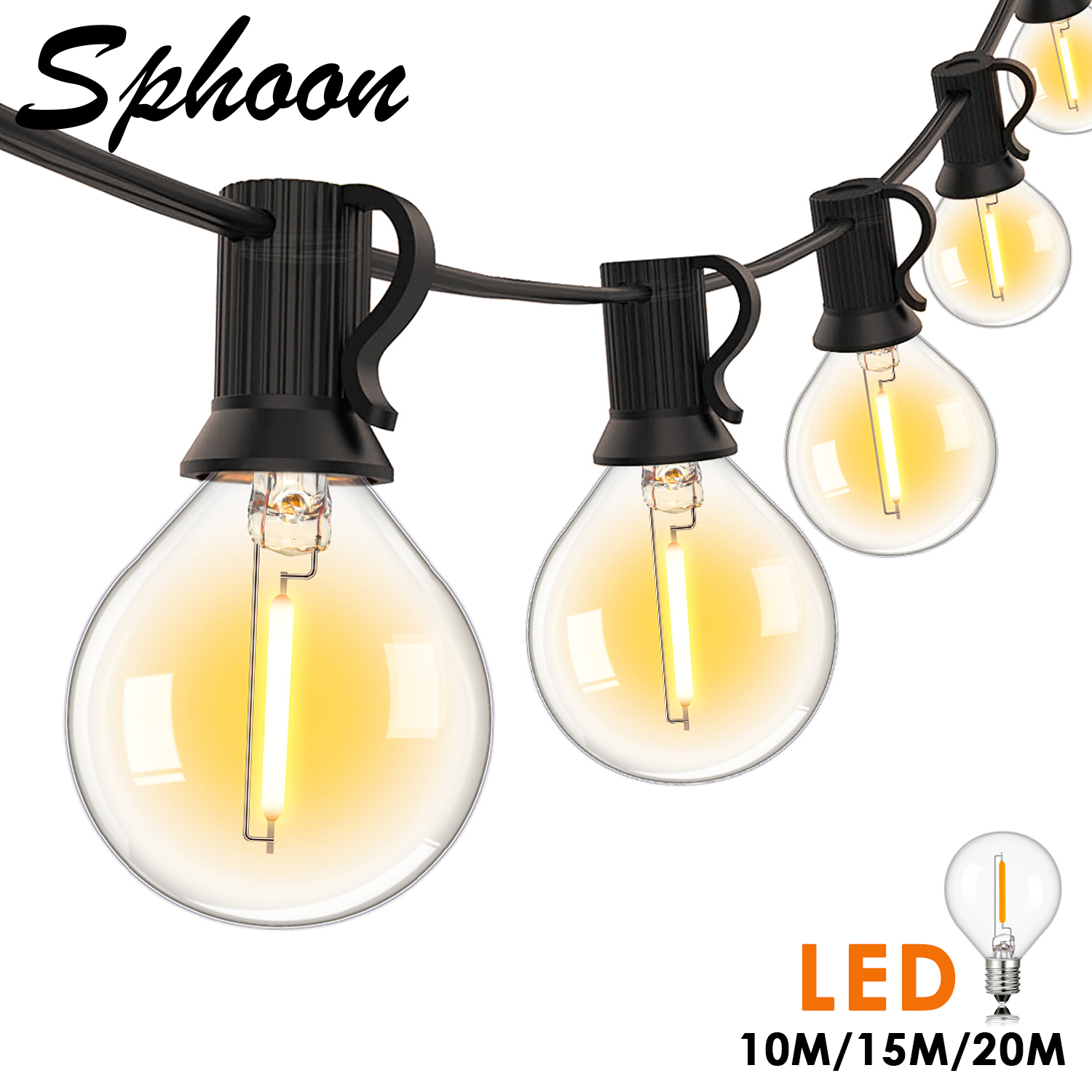 Sphoon Vintage G40 LED String  - Outdoor Lighting Driveway avaliação e preço