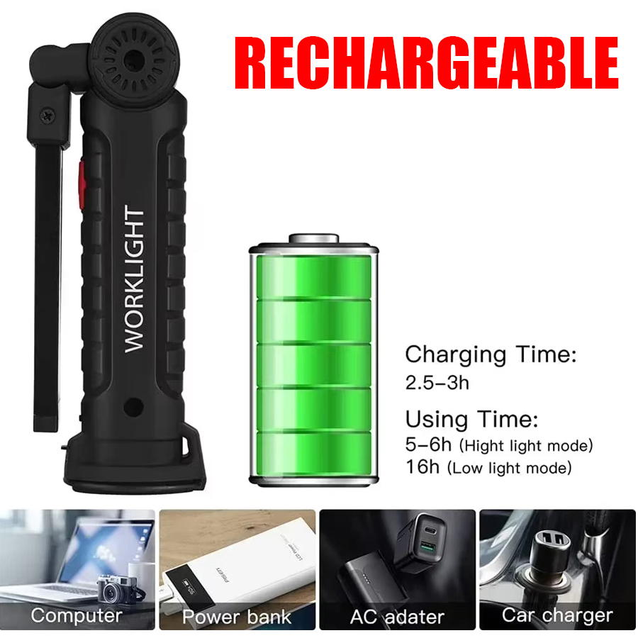Portable LED Flashlight with M - Outdoor Lighting Globes avaliação e preço