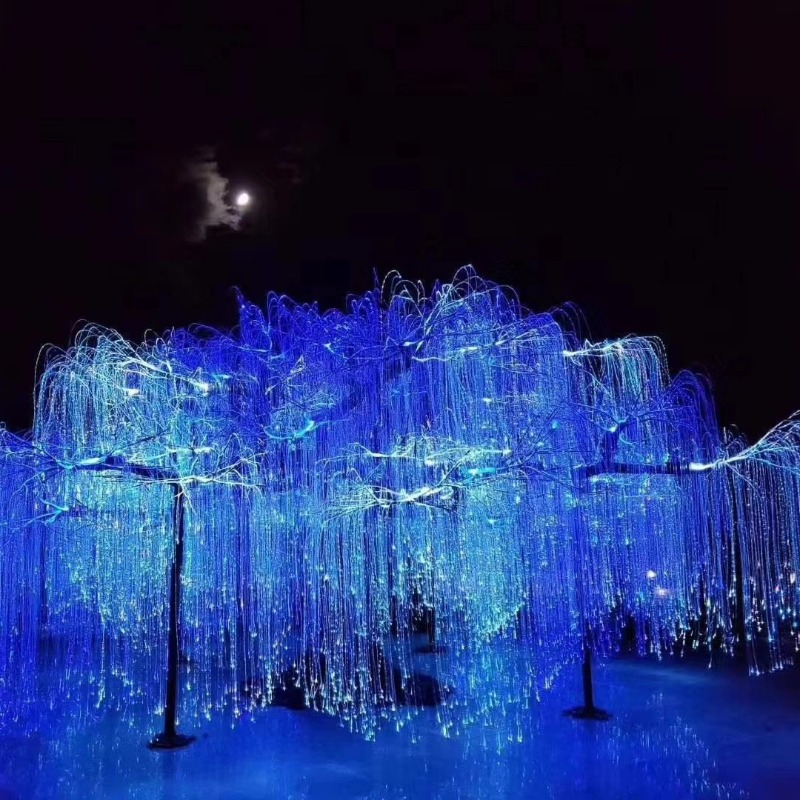 DIY Fiber Optic Life Tree Lamp - Outdoor Lighting Architectural avaliação e preço