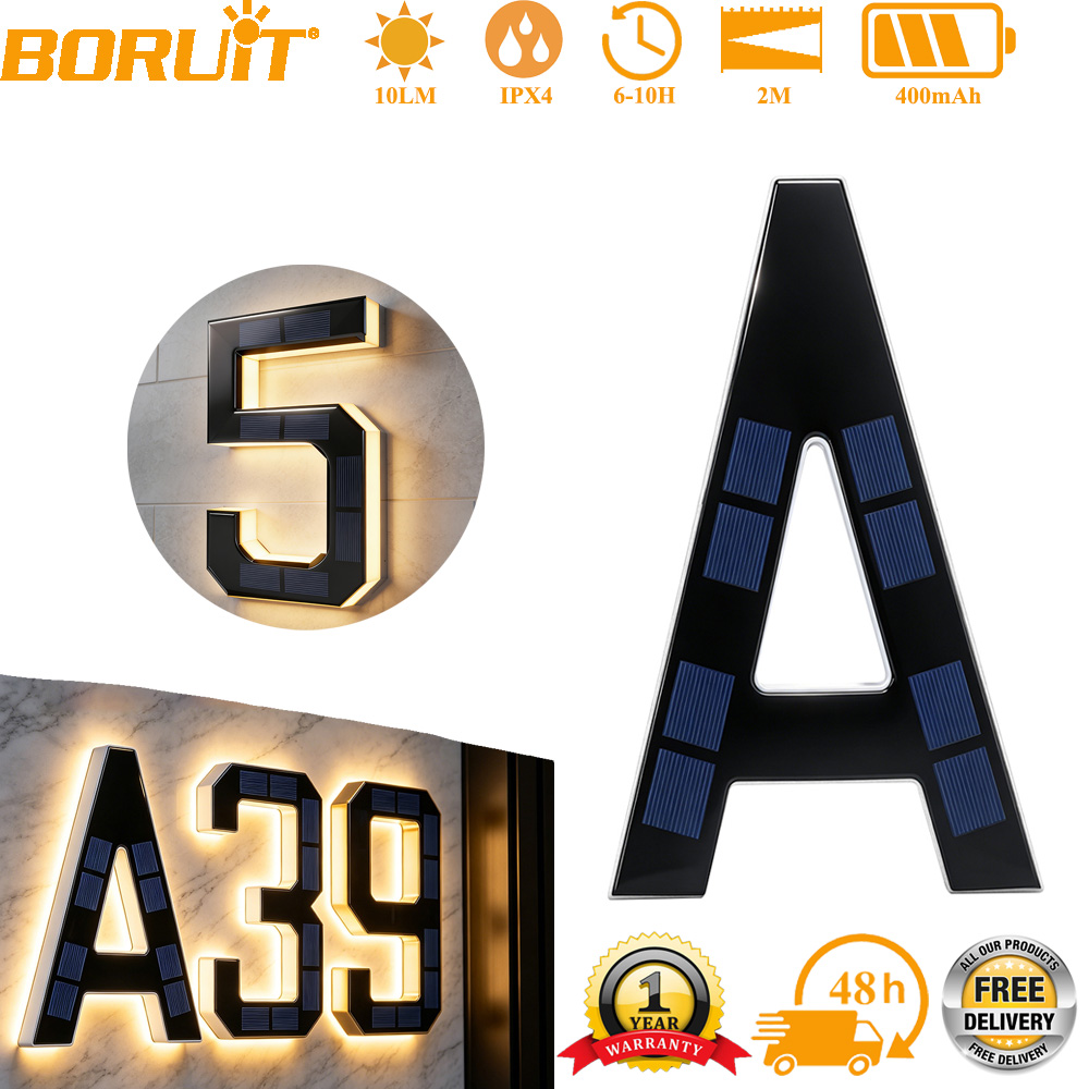 12CM Solar House Number Lights - Outdoor Lighting Wire avaliação e preço