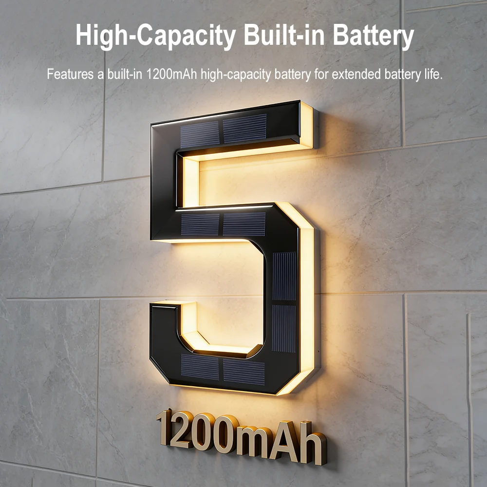 12CM Solar House Number Lights - Outdoor Lighting Wire avaliação e preço