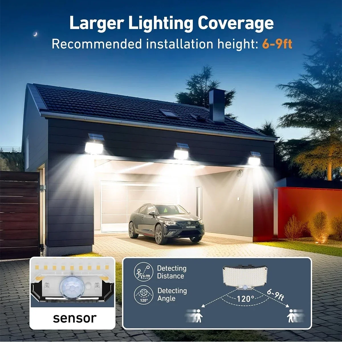 234LED Solar Outdoor Lights Mo - Outdoor Lighting For Garden avaliação e preço