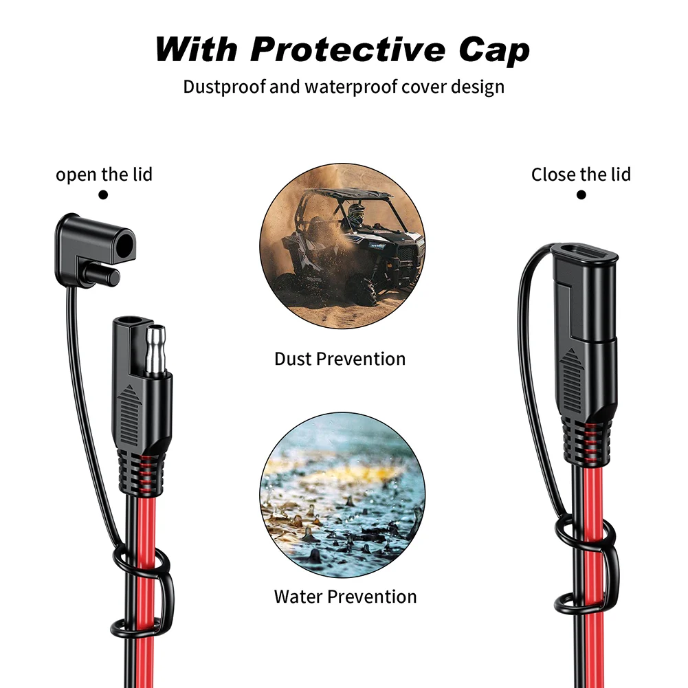 1/4/6/8M SAE to SAE 12V-36V Po - Outdoor Lighting Extension Cable avaliação e preço