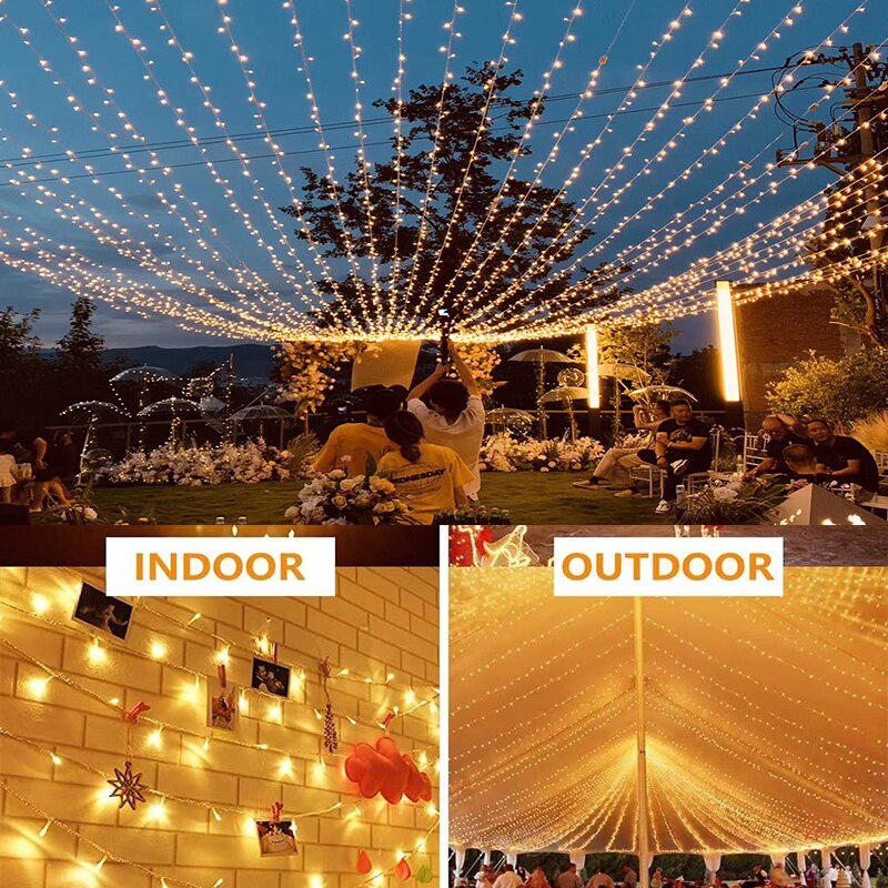Outdoor LED String Lights Garl - Outdoor Lighting Driveway avaliação e preço