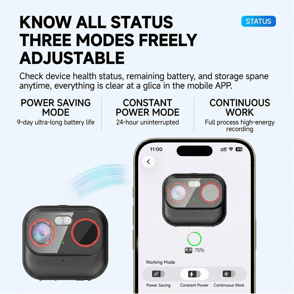 New 2K Mini Camera Wearable Ma - Outdoor Lighting Video avaliação e preço