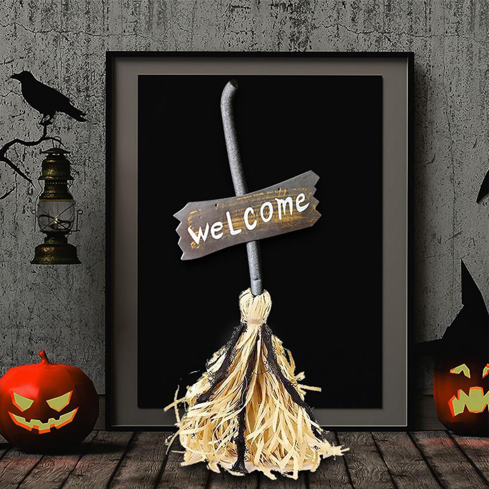 Halloween Floating Broom Hallo - Outdoor Lighting Driveway avaliação e preço