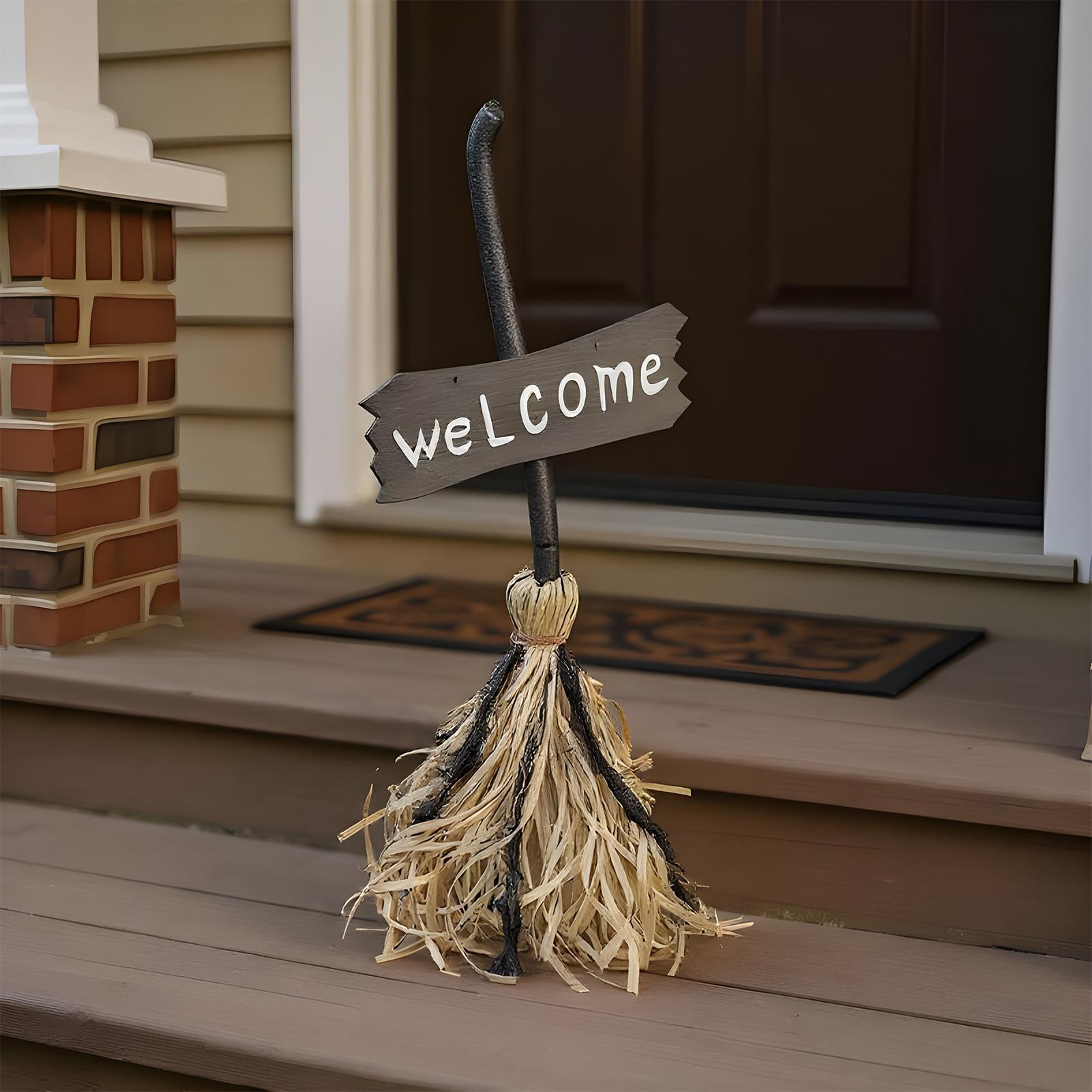Halloween Floating Broom Hallo - Outdoor Lighting Driveway avaliação e preço