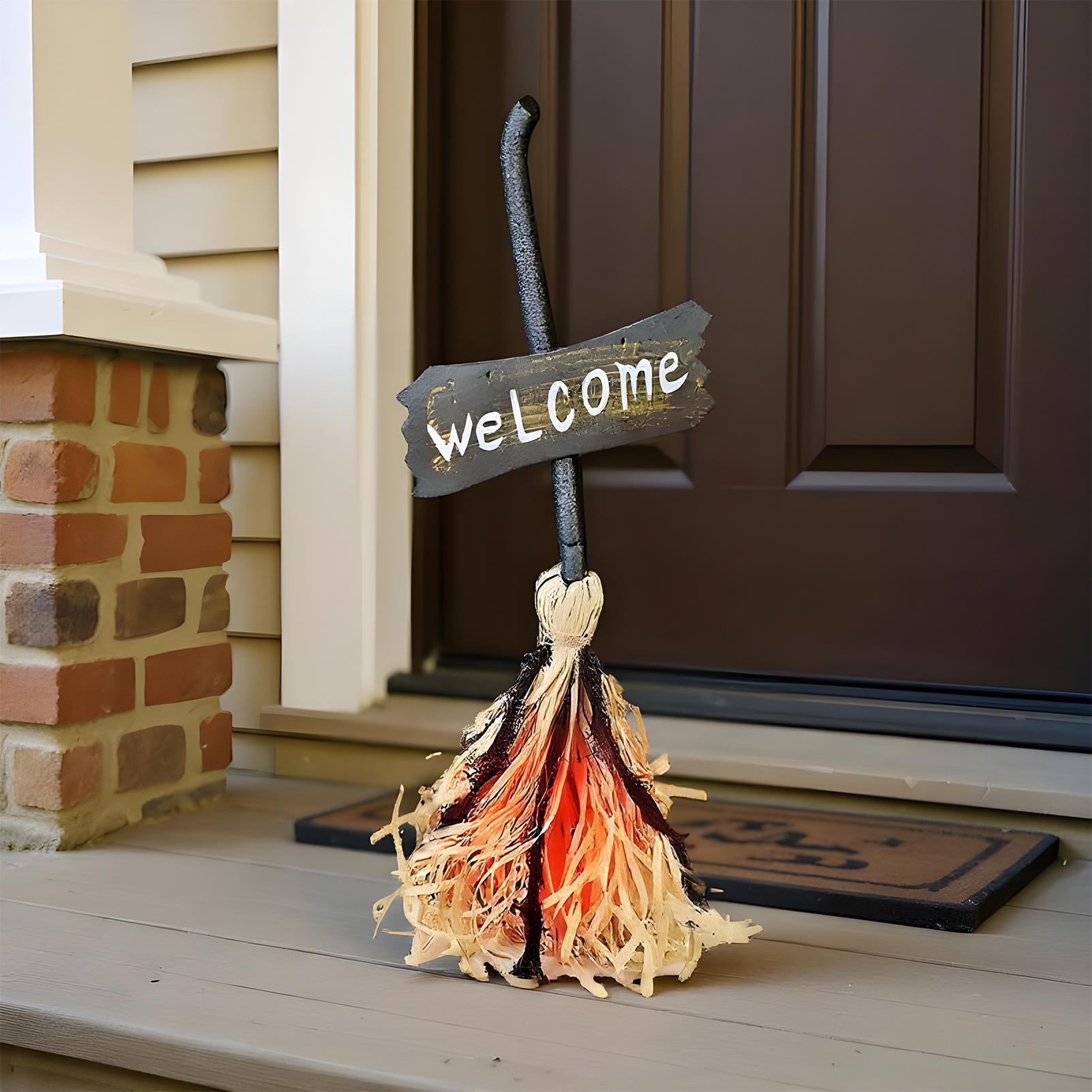 Halloween Floating Broom Hallo - Outdoor Lighting Driveway avaliação e preço