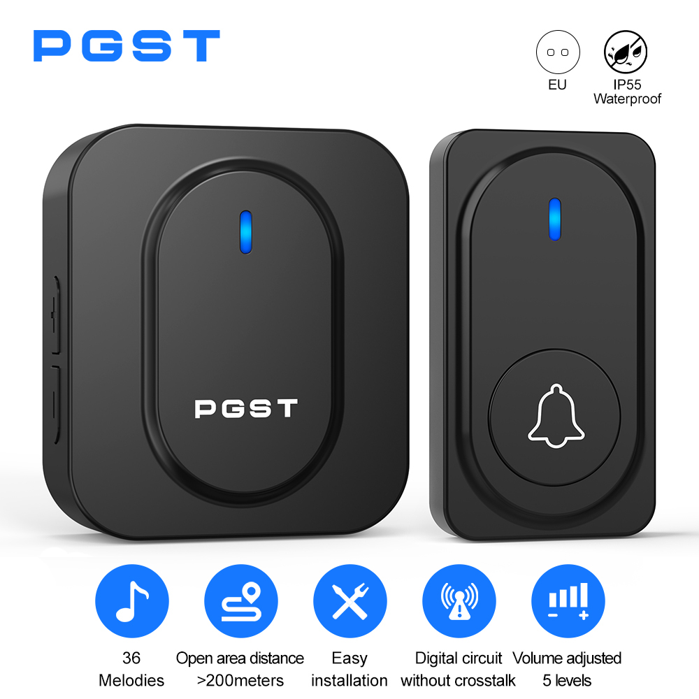 PGST Wireless Doorbell 36 Chim - Outdoor Lighting Wireless avaliação e preço