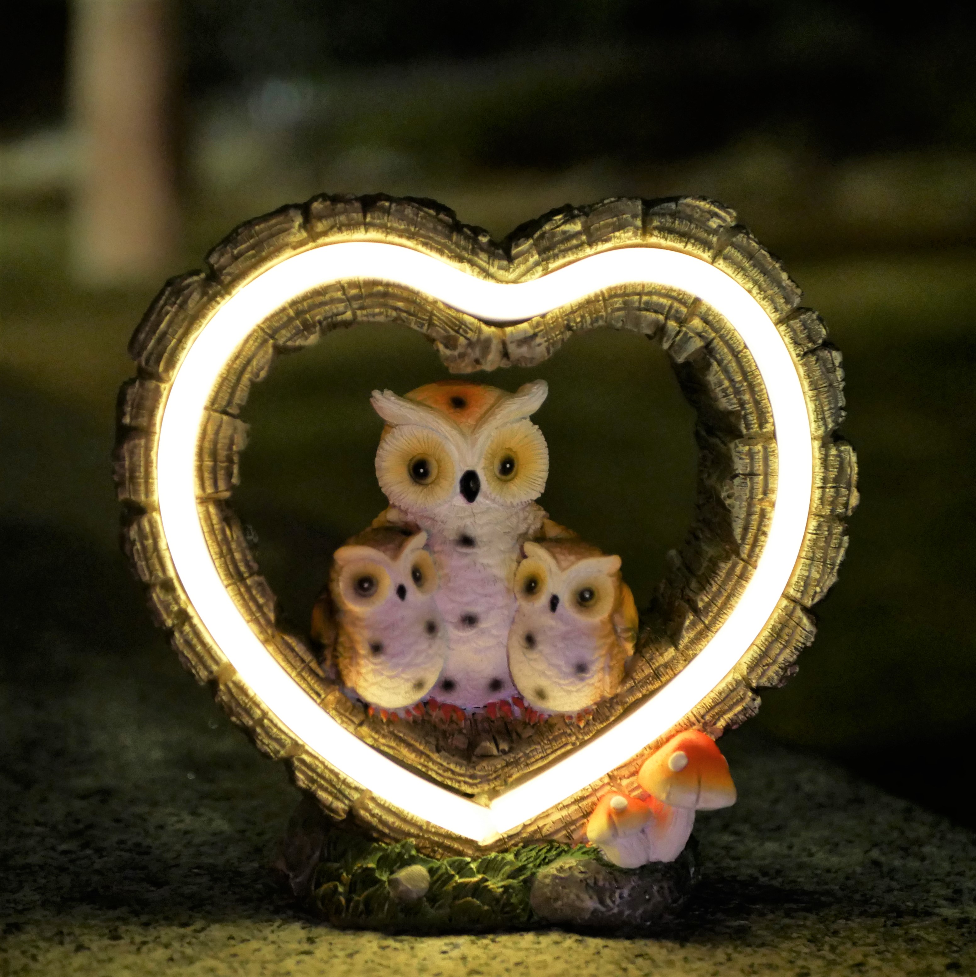 1Pc Solar-Powered Light, Heart - Outdoor Lighting And Landscape avaliação e preço
