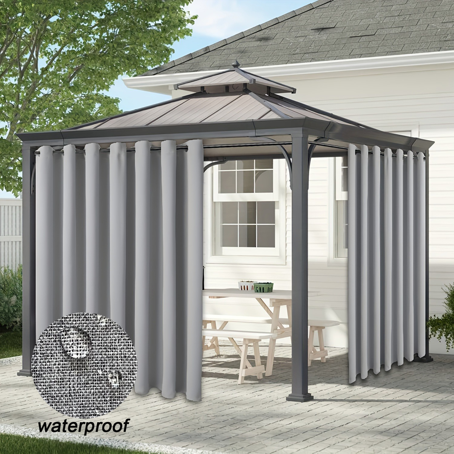 1panel Waterproof Outdoor Curt - Outdoor Lighting Under Roof avaliação e preço