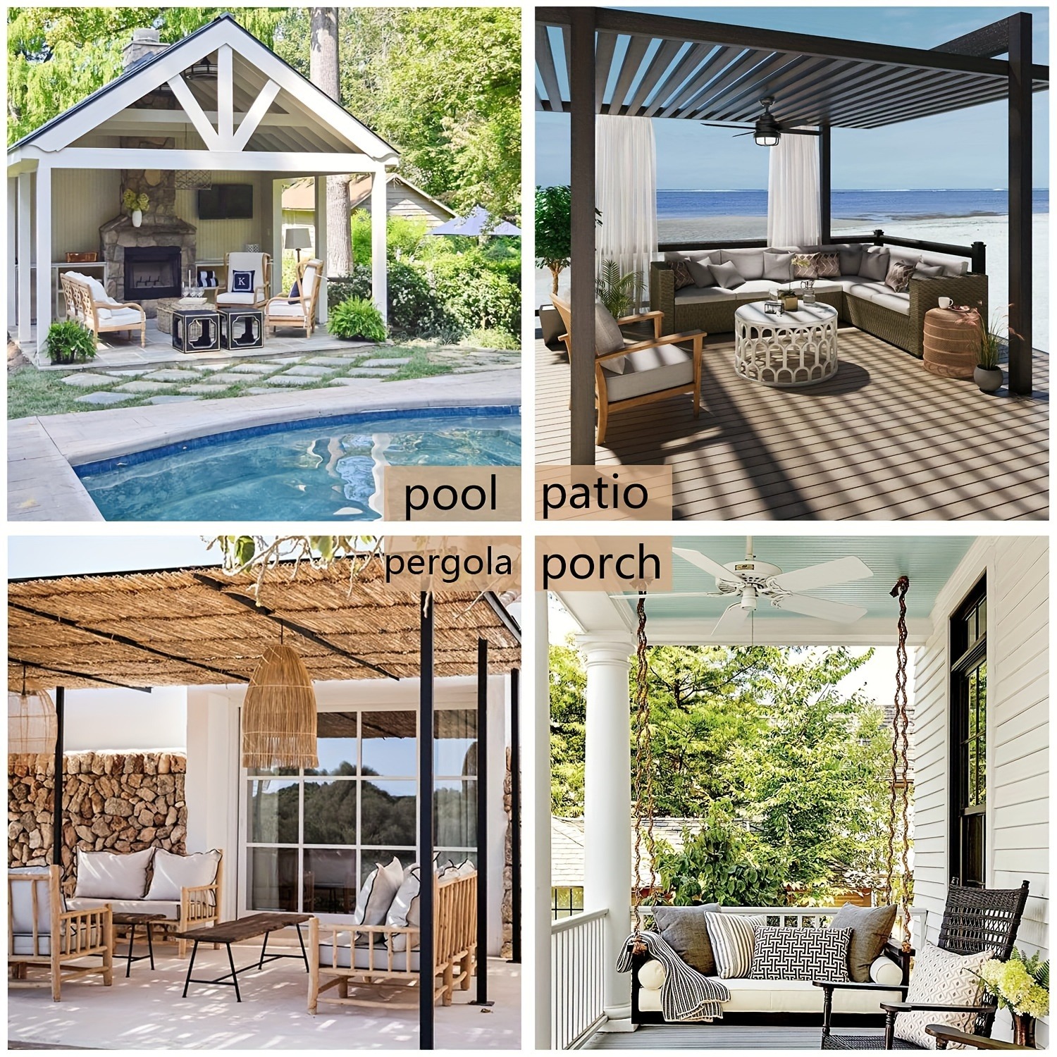 1panel Waterproof Outdoor Curt - Outdoor Lighting Under Roof avaliação e preço