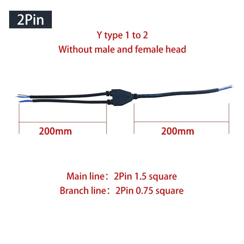Waterproof Y-Type Wire Splitte - Outdoor Lighting Wire Connectors avaliação e preço
