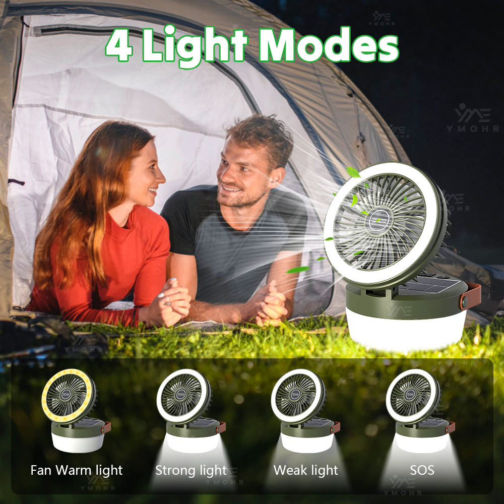 Solar Camping Light Fan Solar  - Outdoor Lighting Under Roof avaliação e preço