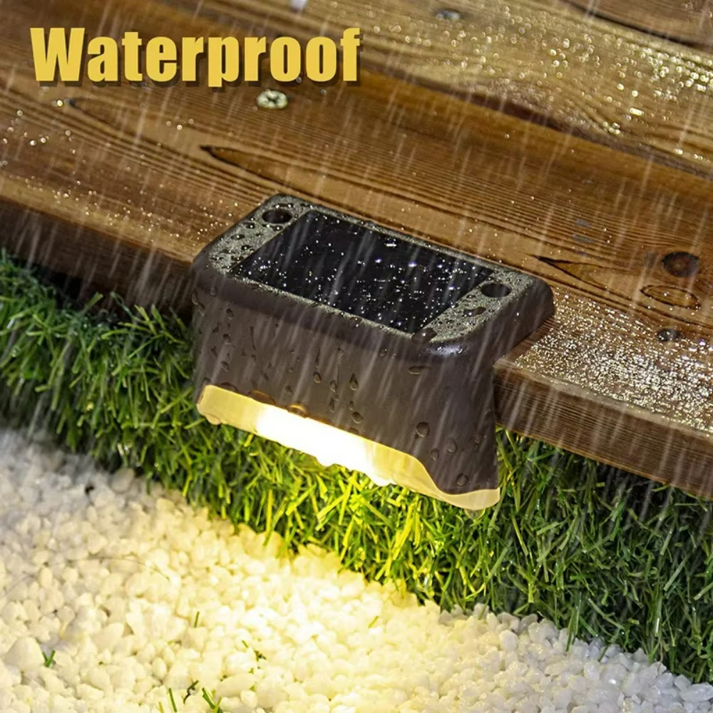 4PCS Solar Deck Light Outdoor  - Outdoor Lighting Driveway avaliação e preço
