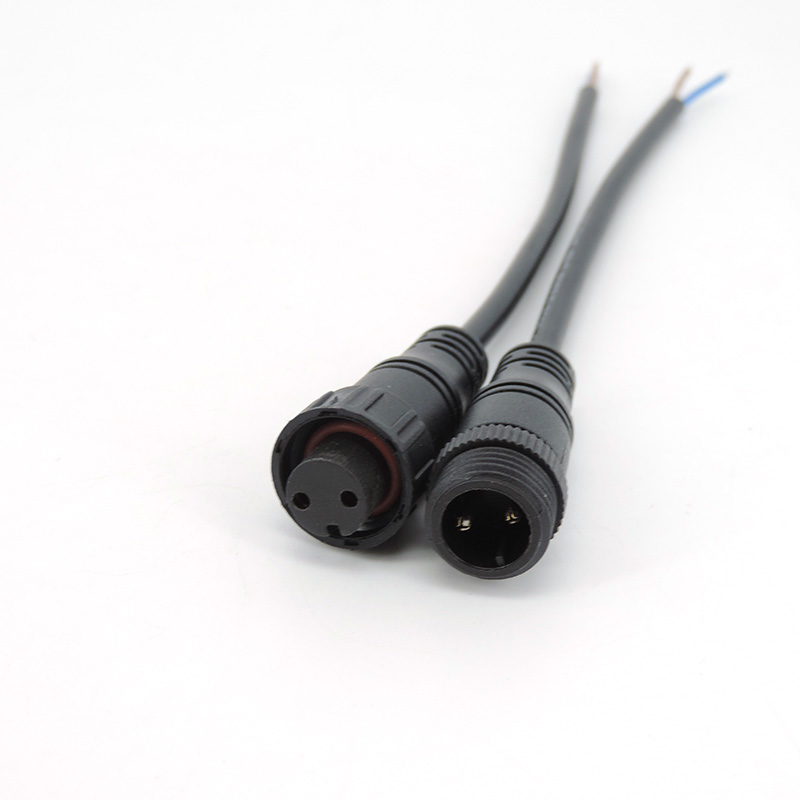 M12 M16 Waterproof 2 Pin core  - Outdoor Lighting Extension Cable avaliação e preço