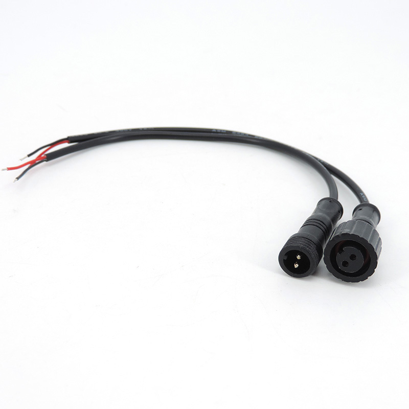 M12 M16 Waterproof 2 Pin core  - Outdoor Lighting Extension Cable avaliação e preço