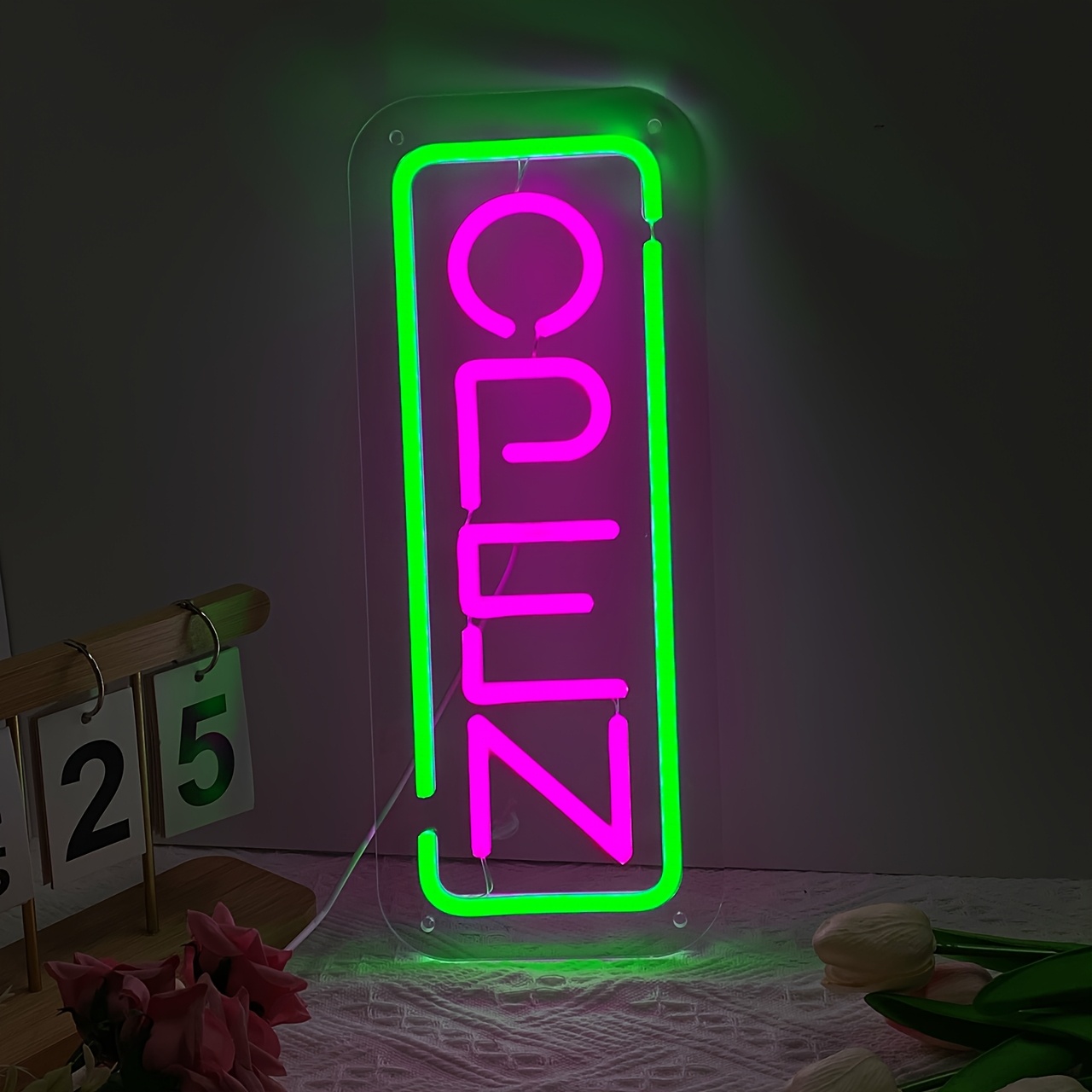 OPEN Neon Sign USB Powered LED - Outdoor Lighting Restaurant avaliação e preço