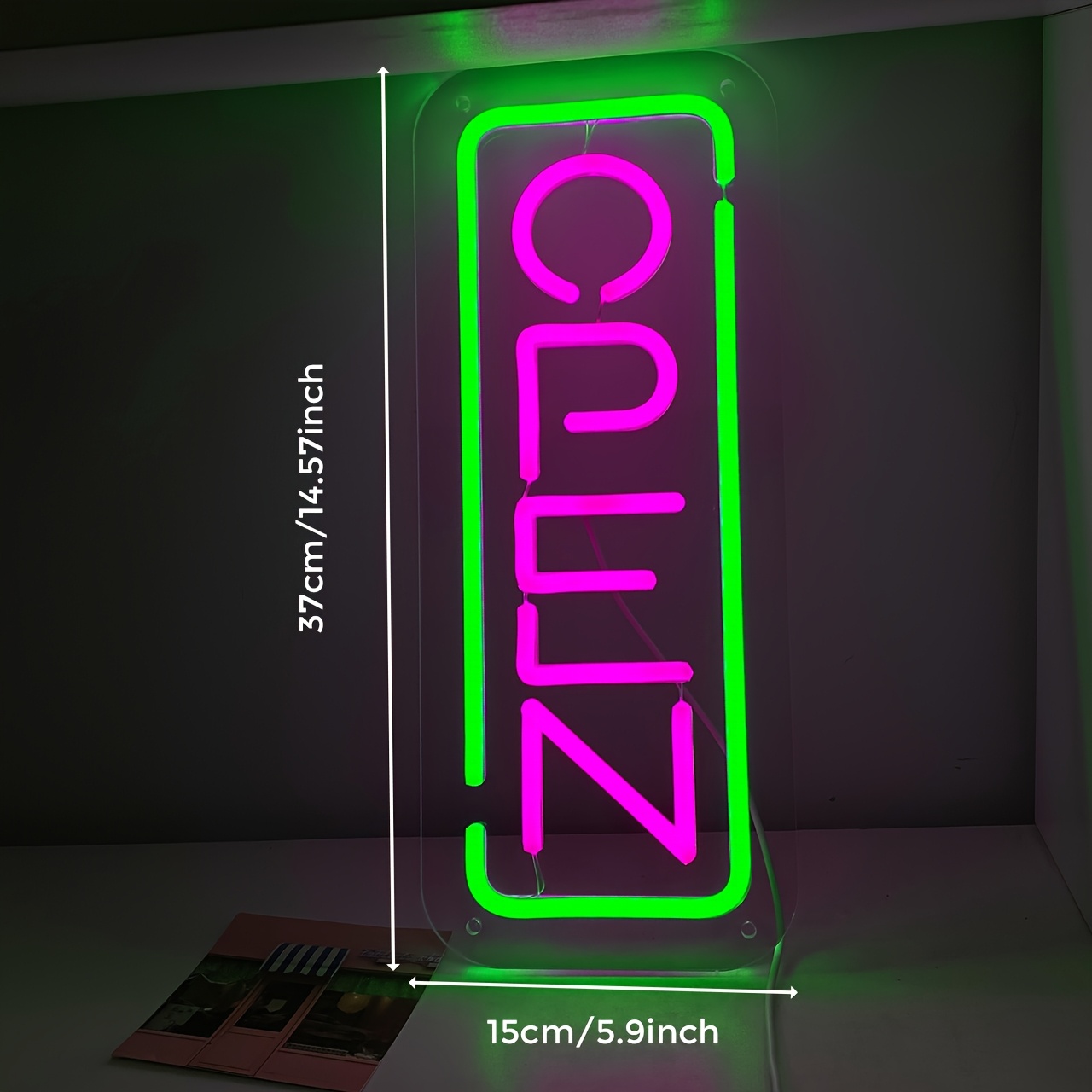 OPEN Neon Sign USB Powered LED - Outdoor Lighting Restaurant avaliação e preço