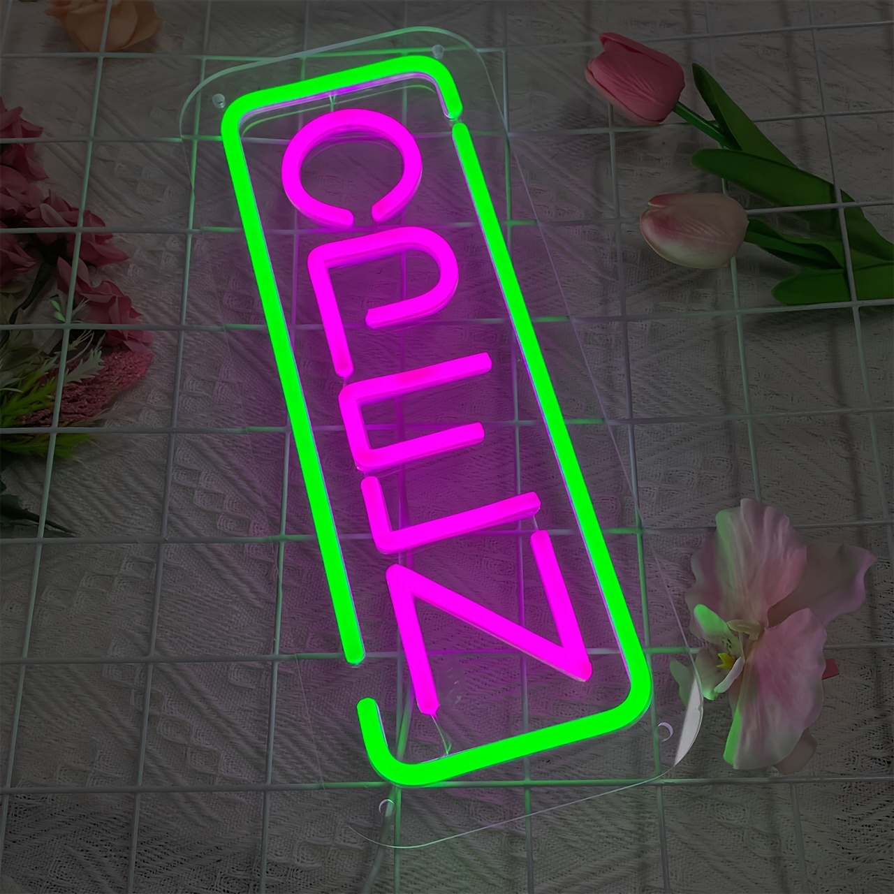 OPEN Neon Sign USB Powered LED - Outdoor Lighting Restaurant avaliação e preço