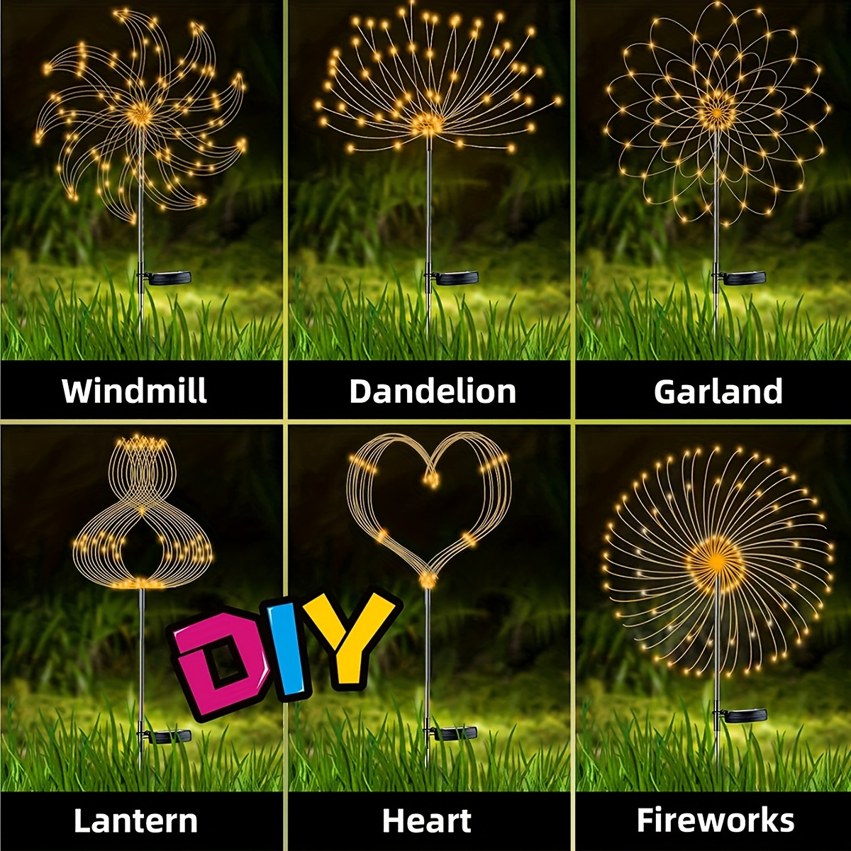 1 Pack Solar Firework Light Ou - Outdoor Lighting Low Voltage avaliação e preço