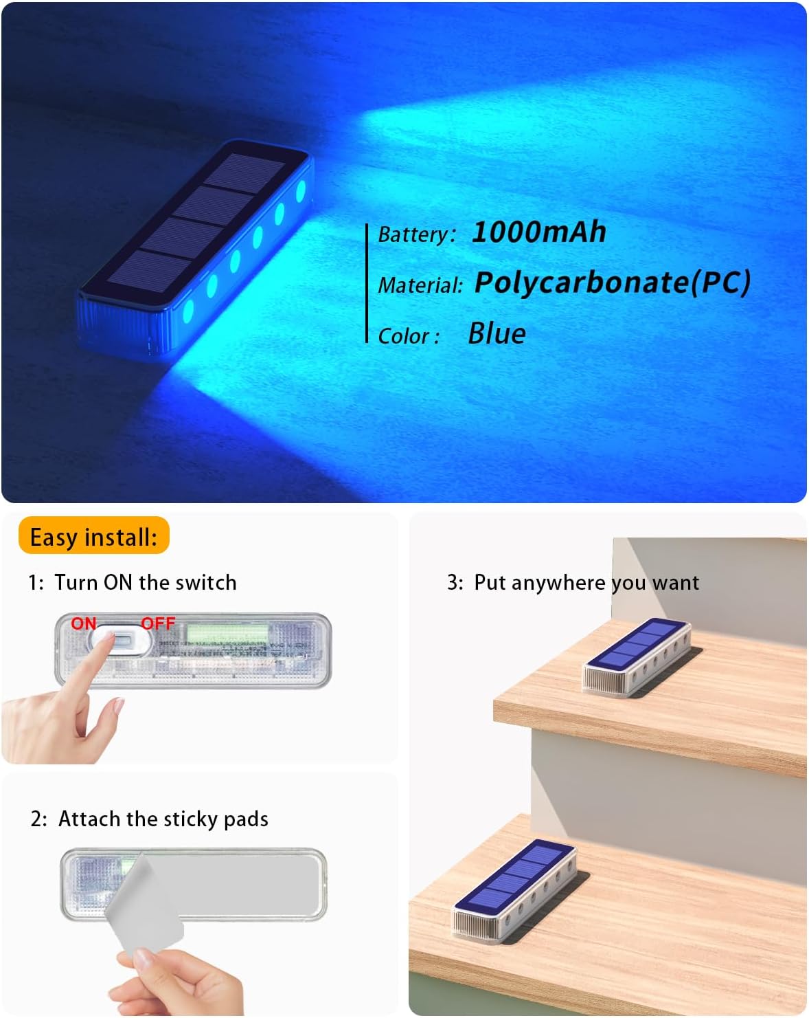 Outdoor Solar Deck Lights LED  - Deck Step Light avaliação e preço